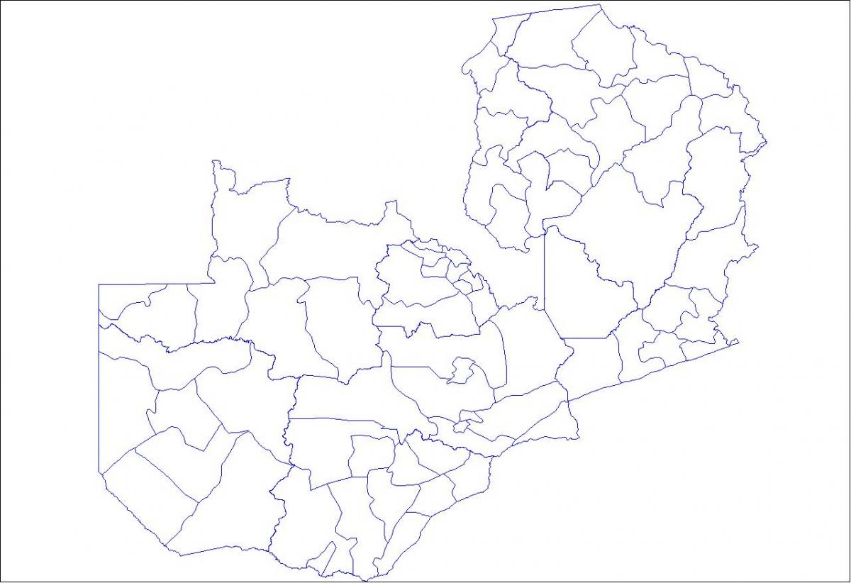 Mapa de Zambia esquema