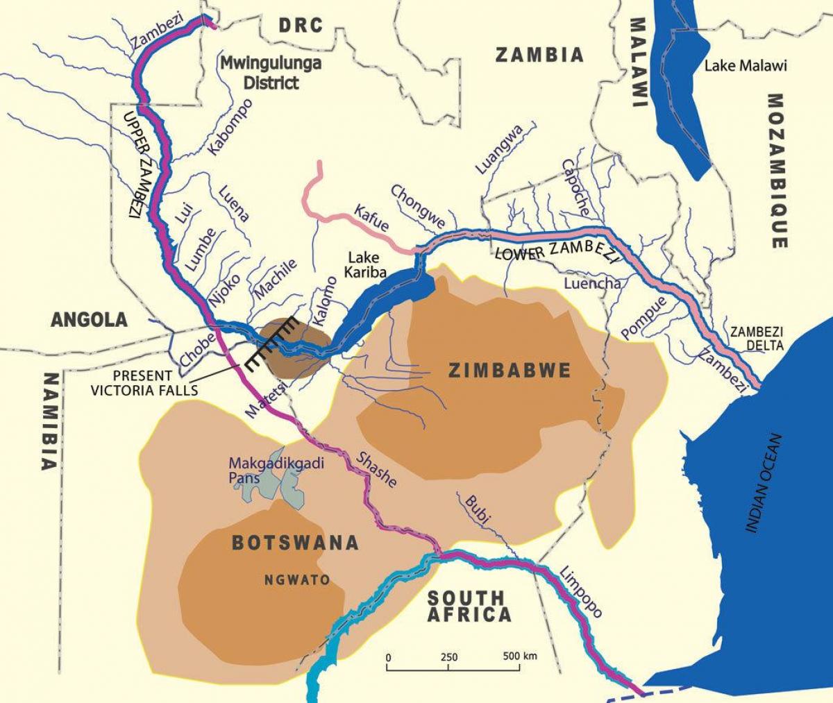 Mapa geológico de zambi