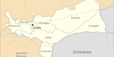 Mapa de lusaka, Zambia